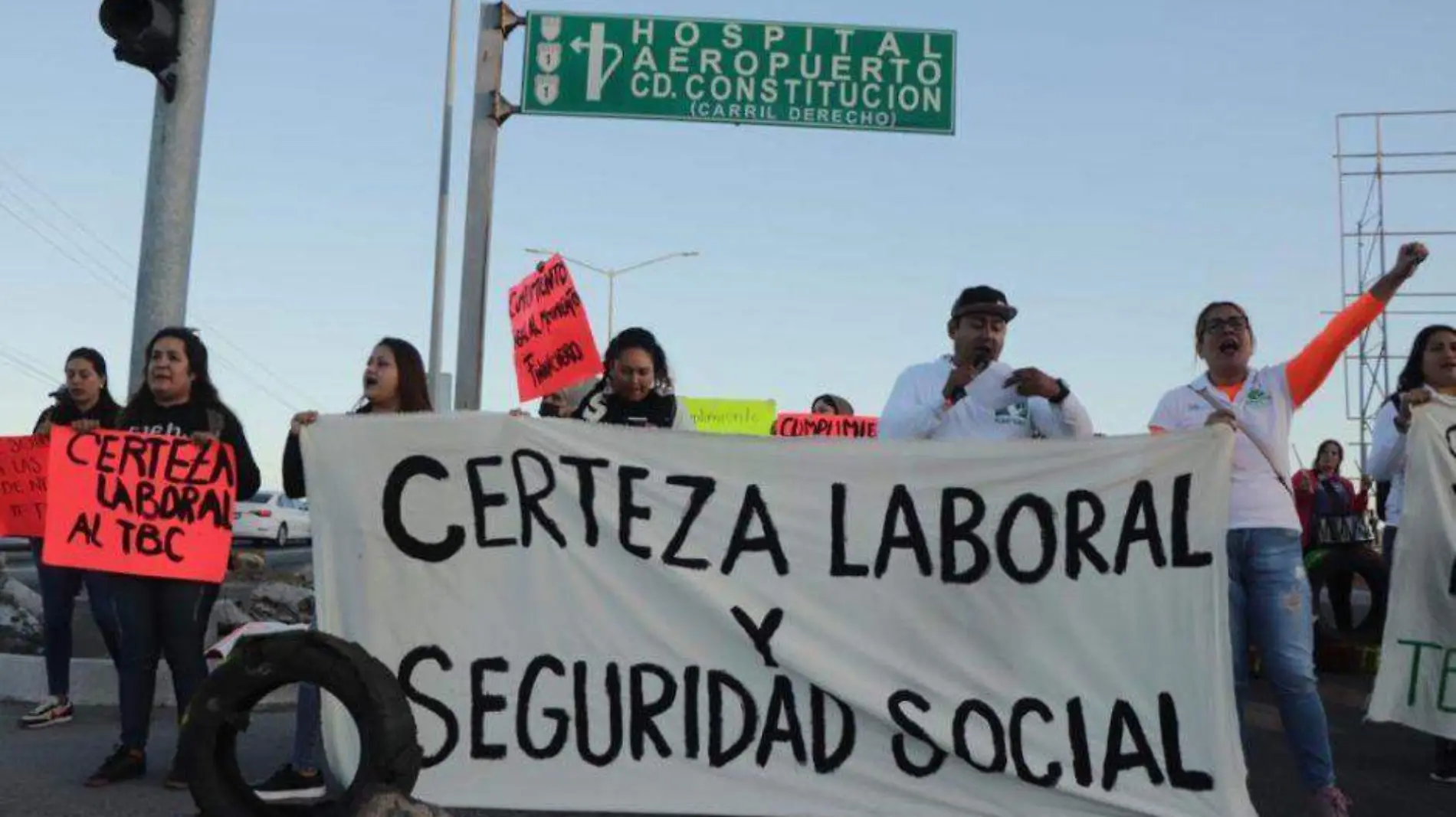 Manifestación maestros puente 8 octubre